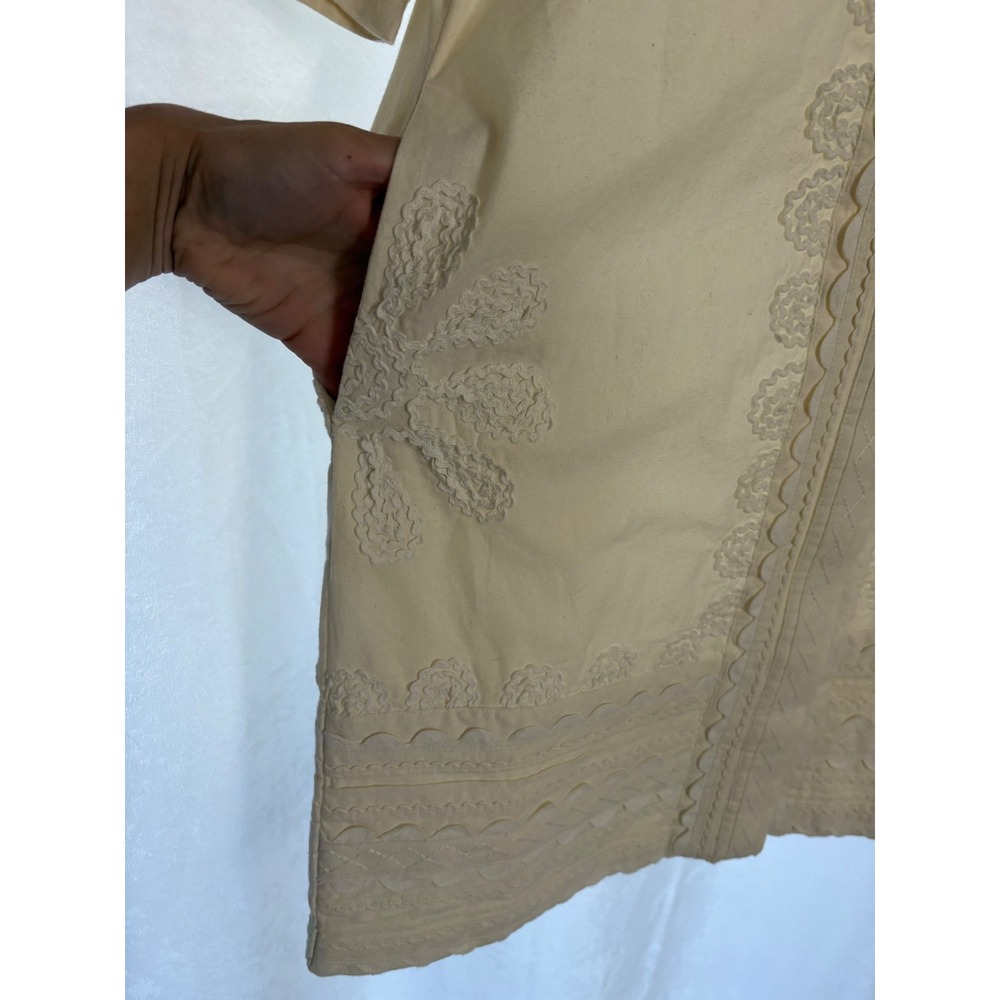 Sea New York Ryleigh Ric Rac Button Up Dress Embroidered Oversized Size XS - Picture 5 of 11